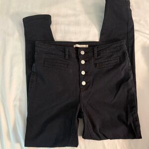 Levi's Women's High Rise Black Jeans